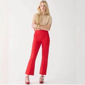 J. Crew Red Sweater Ankle Pants